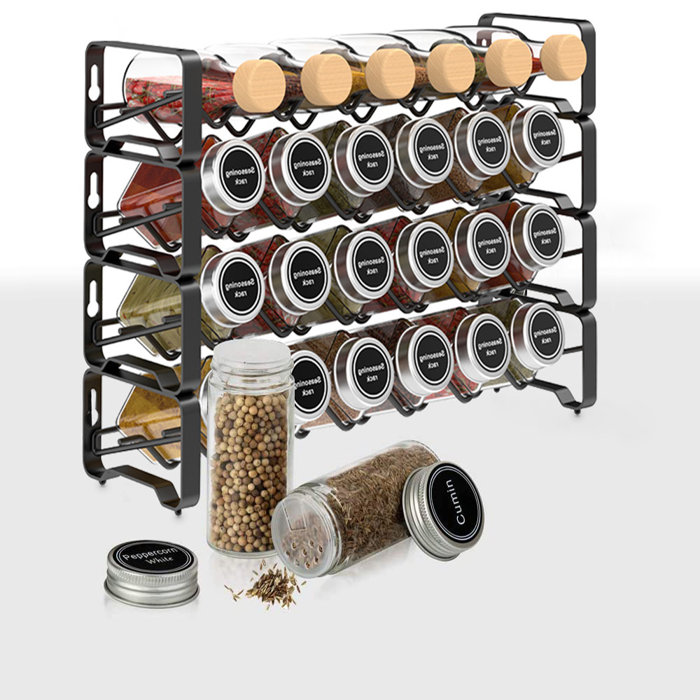 Prep & Savour Spice Jar & Rack Set & Reviews Wayfair